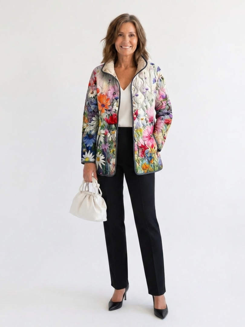 Cleo | Wildflower Quilted Jacket