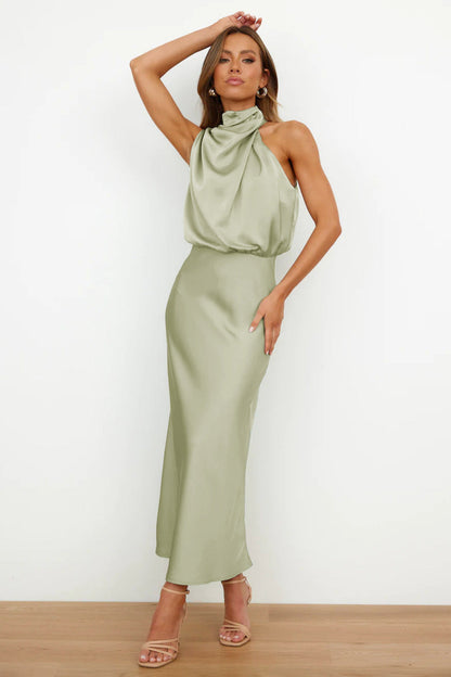 Violette™ | Halter Neck Midi Dress