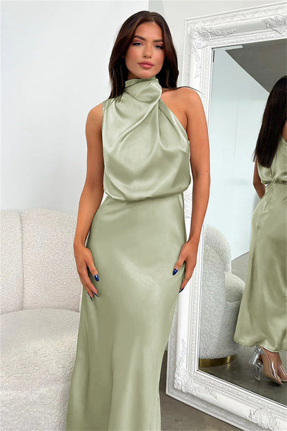Violette™ | Halter Neck Midi Dress