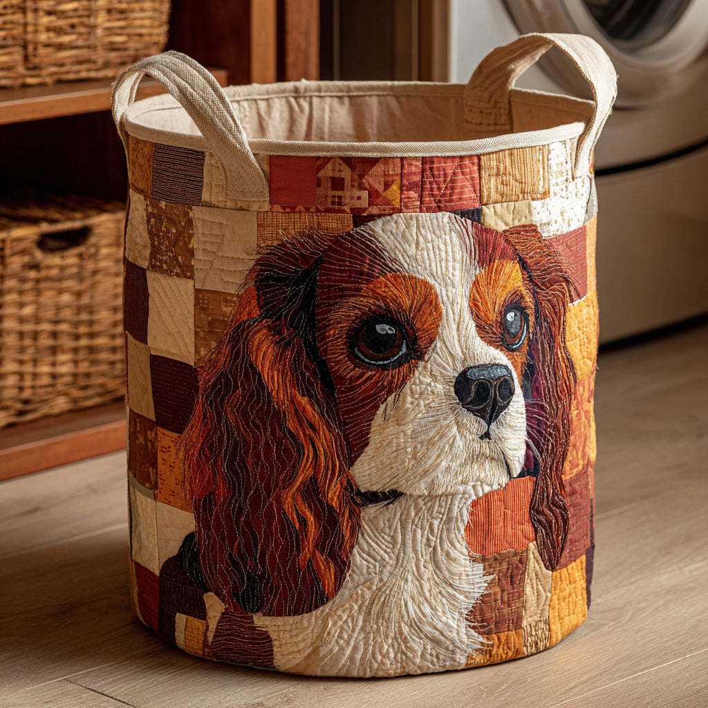 Goldie | Happy Dog Print Laundry Basket