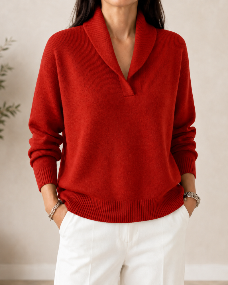 Millie | Cosy V-Neck Knit Jumper