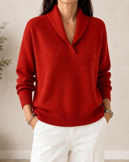 Millie | Cosy V-Neck Knit Jumper