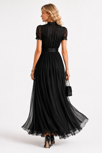Bailey | Elegant Chiffon Lace Maxi Dress