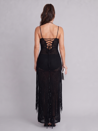 Zephyra Black Dress
