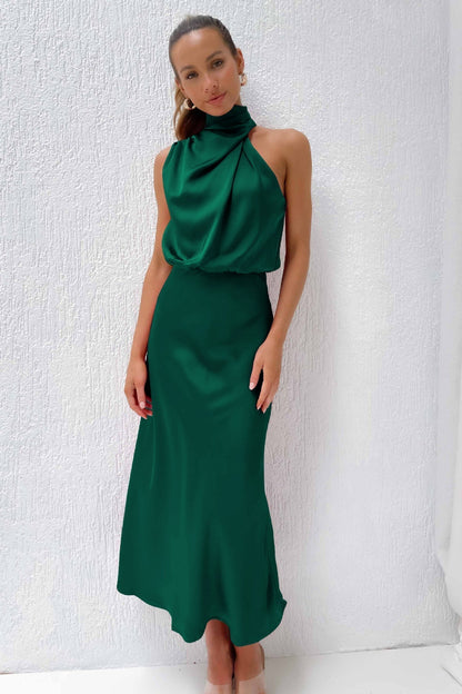 Violette™ | Halter Neck Midi Dress