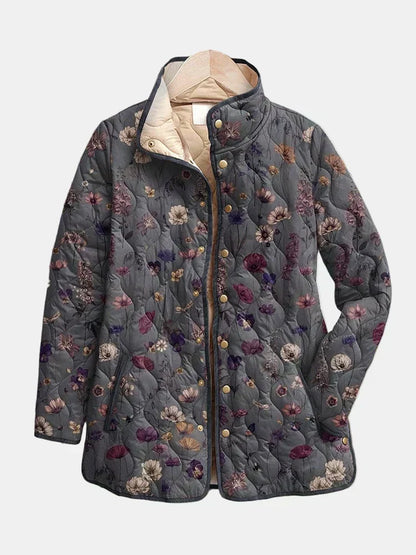 Mabel | Dried Flower Quilted Jacket