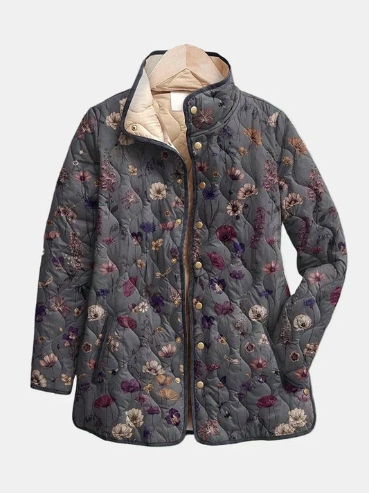Mabel | Dried Flower Quilted Jacket