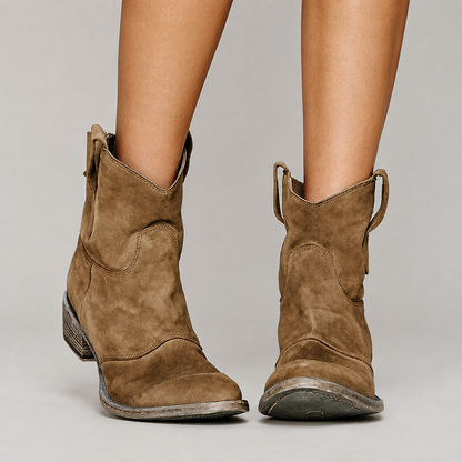 Charlotte | Western Stitch Ankle Boots