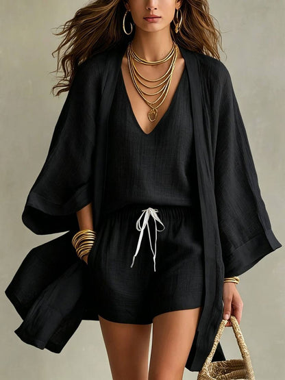 Celine | Linen Three-Piece Set