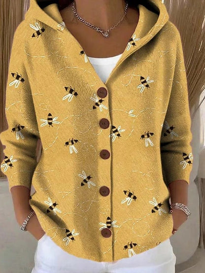 Vanessa™ | Artistic Woven Hooded Cardigan