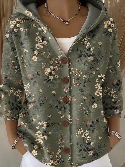 Vanessa™ | Artistic Woven Hooded Cardigan