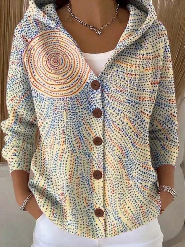 Vanessa™ | Artistic Woven Hooded Cardigan