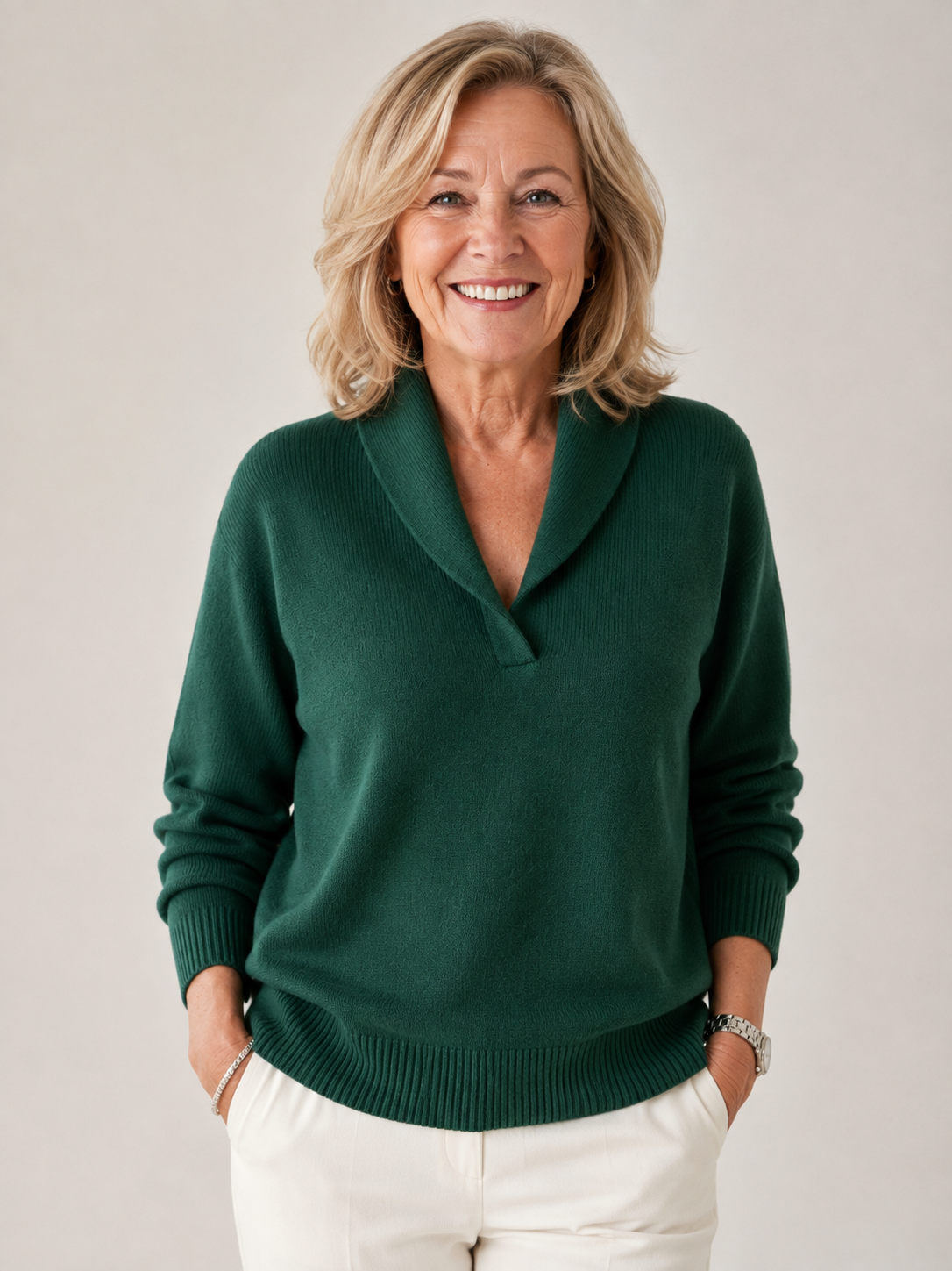 Millie | Cosy V-Neck Knit Jumper